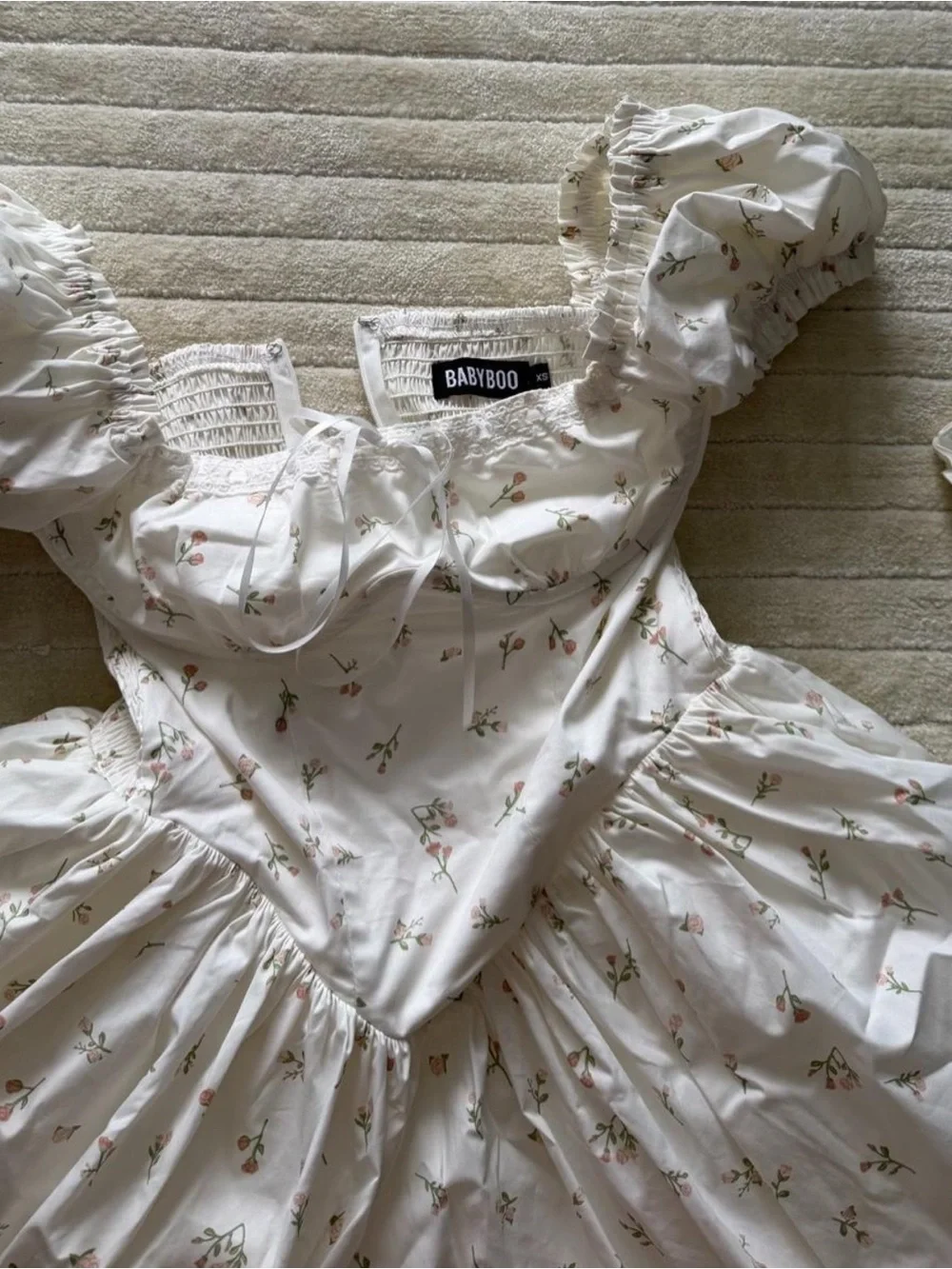 Babyboo Off-Shoulder Floral Corset Mini Dress - Picture 3 of 3